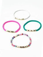 Women's Bright Mini Stretch Bracelets