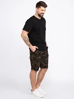 Men's Washed Camo Cargo Short