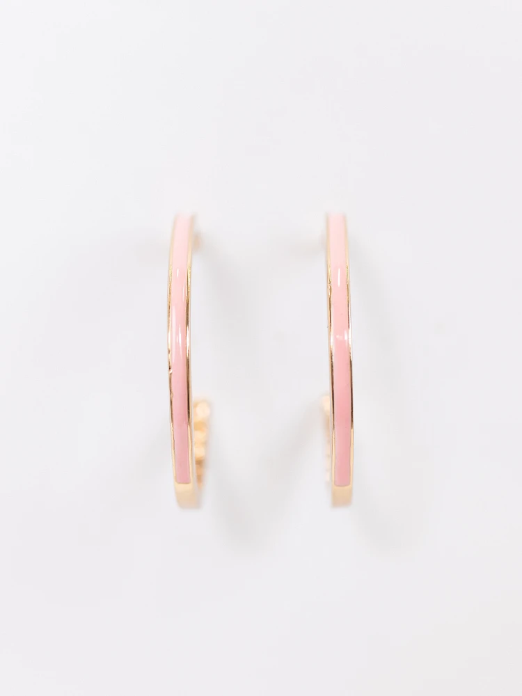 Women's Pink Stone Earrings