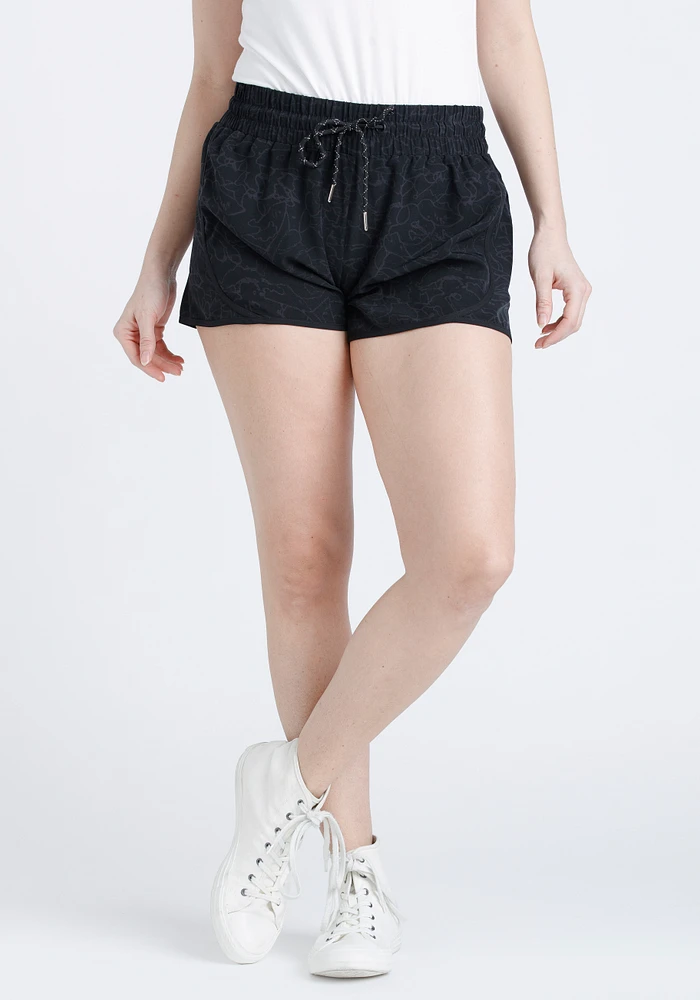 Women's Tonal Print Hybrid Short