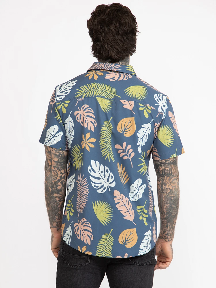 Men's Botanical Print Shirt