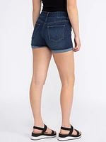 Women's 2 Button Cuffed Midi Short