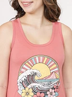 Women's Wave Scoop Neck Tank