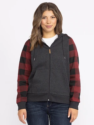 Women's Buffalo Zip Hoodie