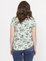 Women's Butterfly Scoop Neck Tee