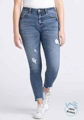 Women's Destroyed Ankle Skinny Jeans