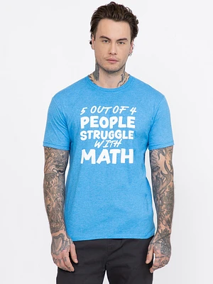 Men's Struggle with Math Tee