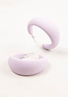 Women's Matte Lilac Hoops