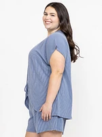 Women's Open Wavy Rib Cardigan