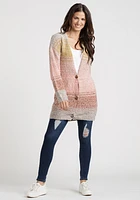 Women's Ombre Button Front Cardigan