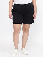 Women's Knit Waist Twill Utility Bermuda Short