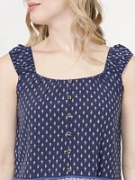 Women's Border Print Tank