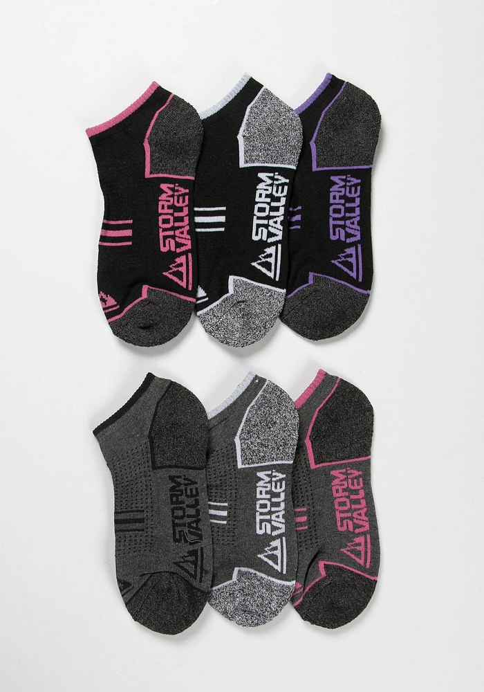 Women's 6Pk Trainer Socks