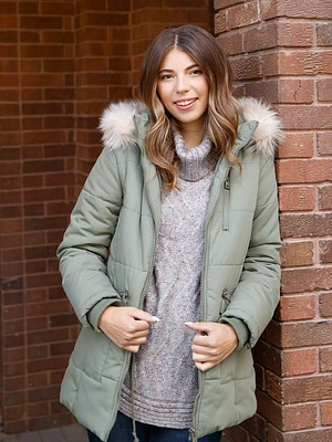 Women's Box Quilted Parka