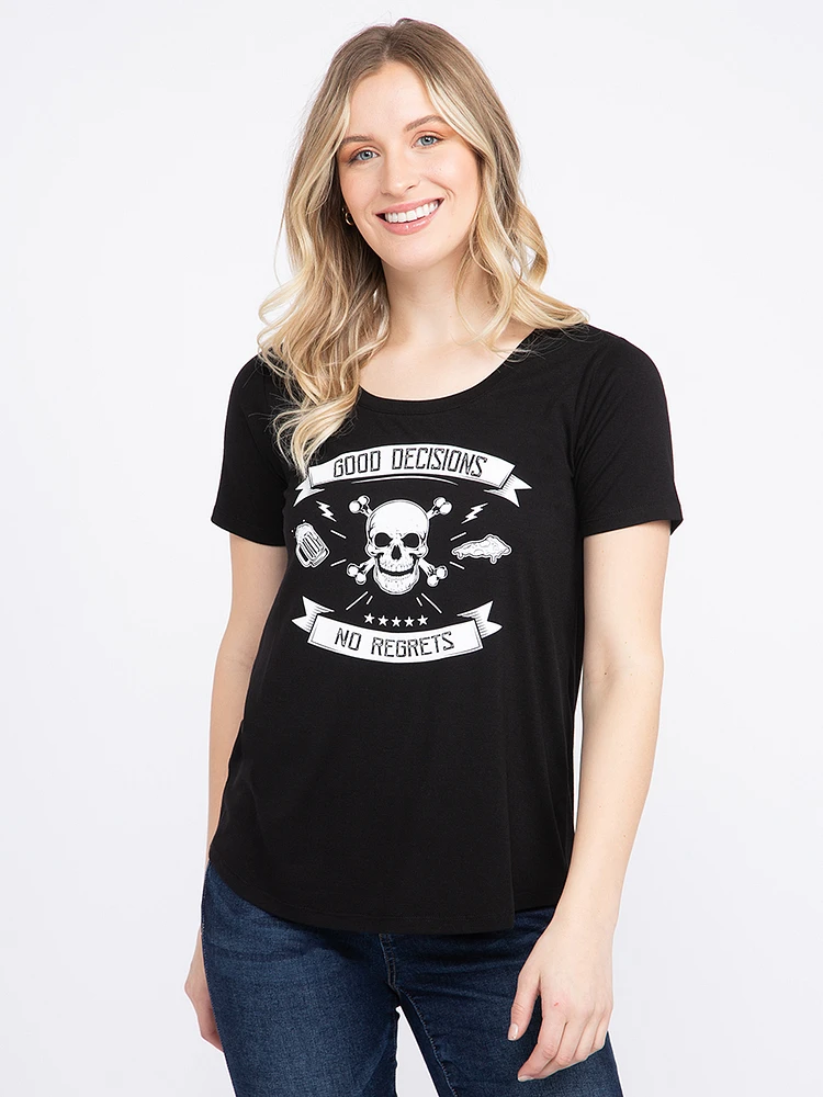 Women's No Regrets Graphic Tee