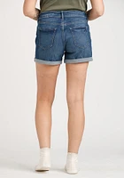 Women's Boyfriend Cuffed Midi Jean Short