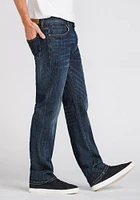 Men's Dark Wash Slim Straight Jeans