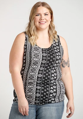 Women's Bandana Side Ruched Tank