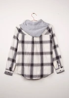 Women's Flannel Plaid Hoodie