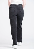 Women's Super High Rise Black Dad Jean