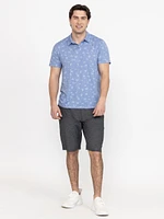 Men's Performance Printed Polo Tee