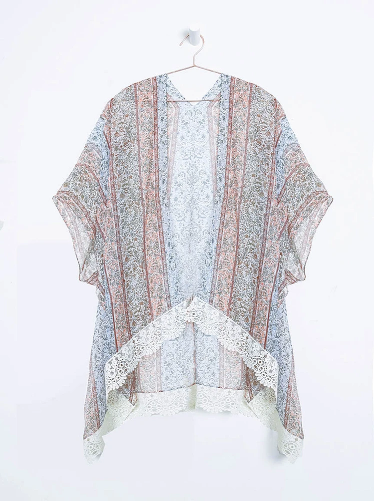 Women's Floral Stripe Wrap