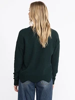 Women's Chenille Cable Sweater