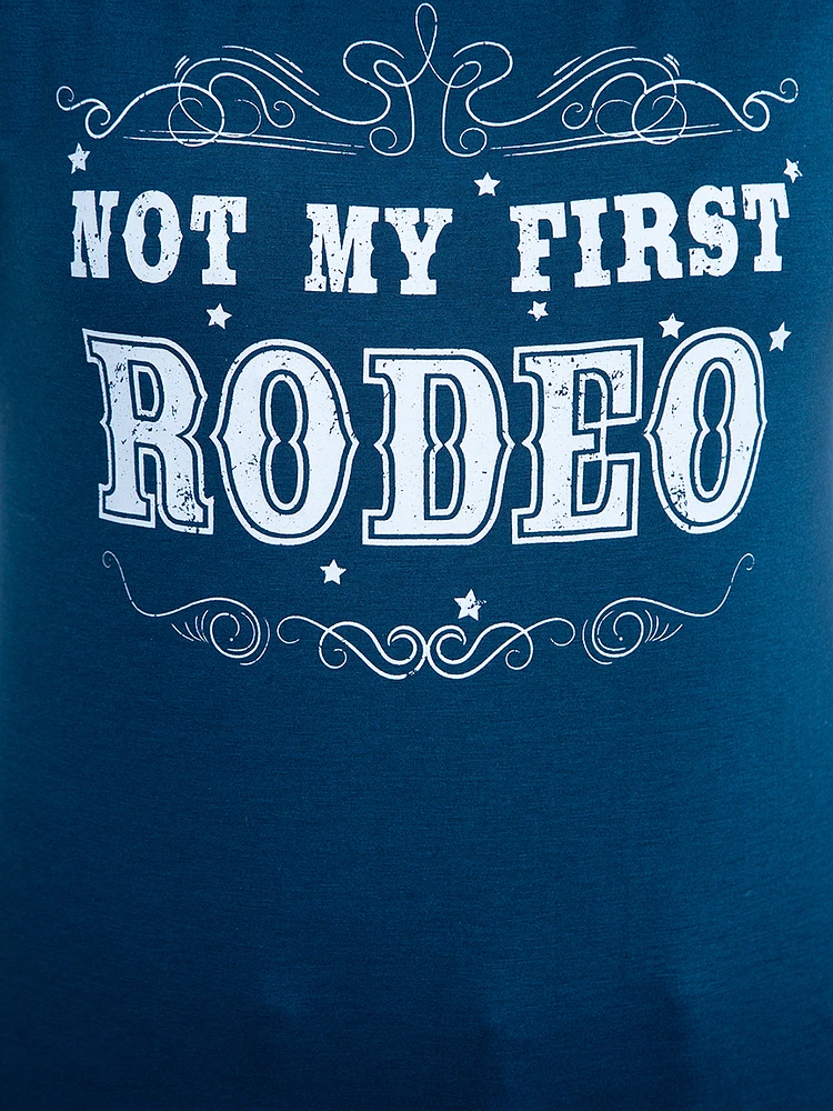 Women's Not My First Rodeo Baseball Tank