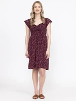 Women's Flutter Sleeve Dress