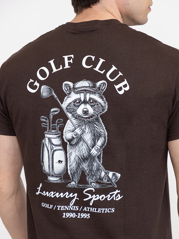 Men's Golf Club Raccoon Tee