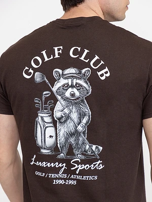 Men's Golf Club Raccoon Tee