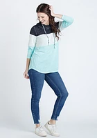 Women's Colour Block Hoodie