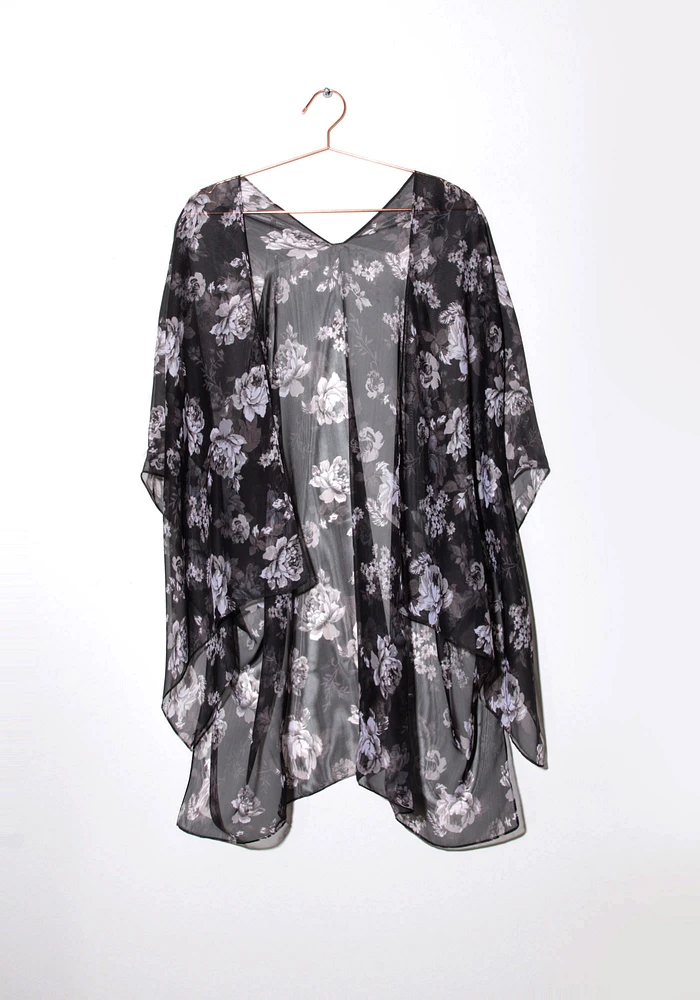 Women's Rose Print Wrap