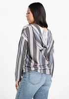 Women's Boho Stripe Hoodie