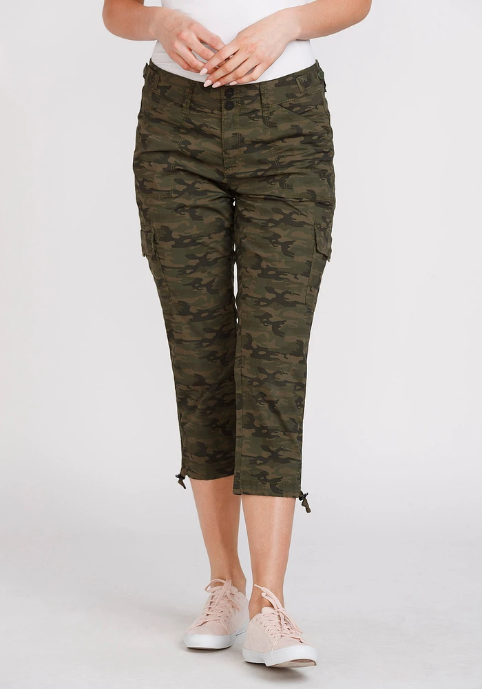 Women's Camo Cargo Crop