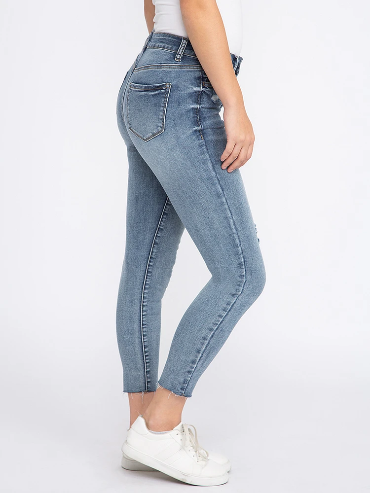 Women's Destroyed Ankle Skinny Jeans