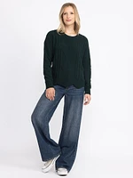 Women's Chenille Cable Sweater