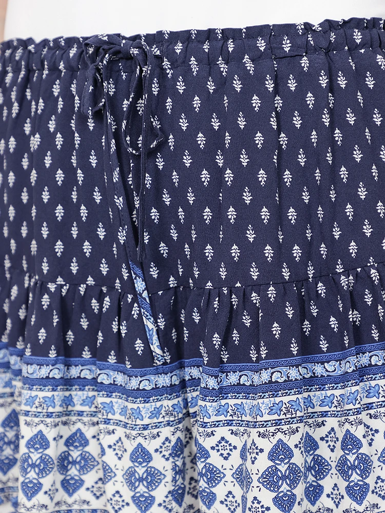 Women's Border Print Mini Skort
