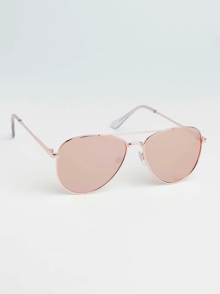 Women's Rose Gold Sunglasses