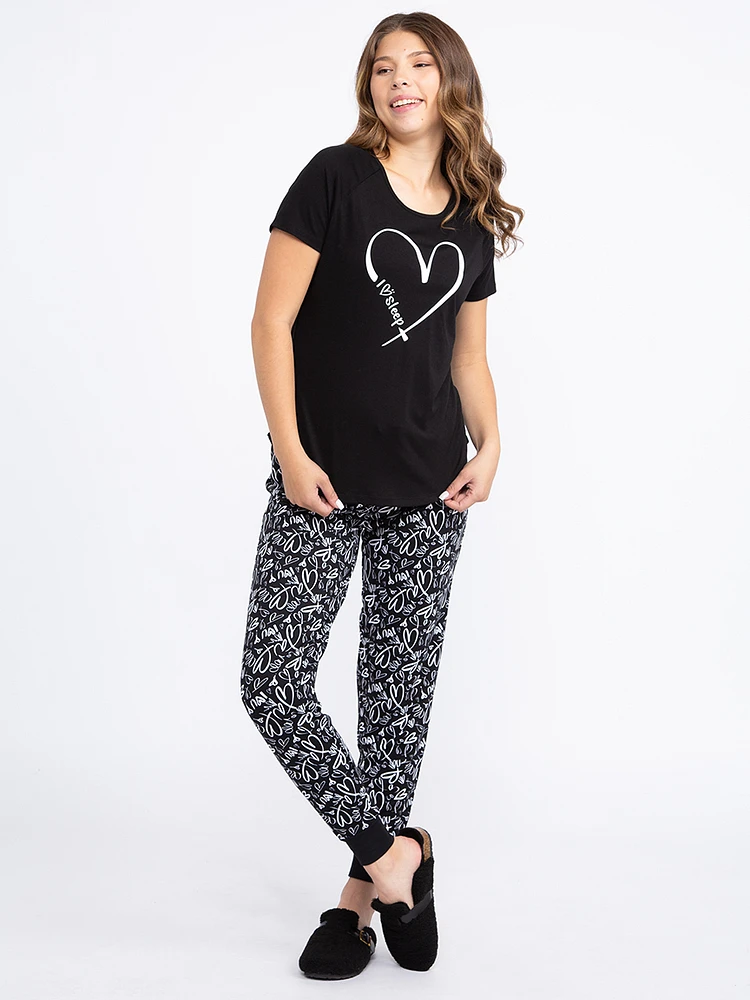 Women's Heart Sleep Jogger