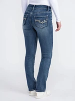 Women's Medium Wash Straight Jeans