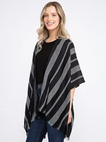 Women's Textured Stripe Wrap