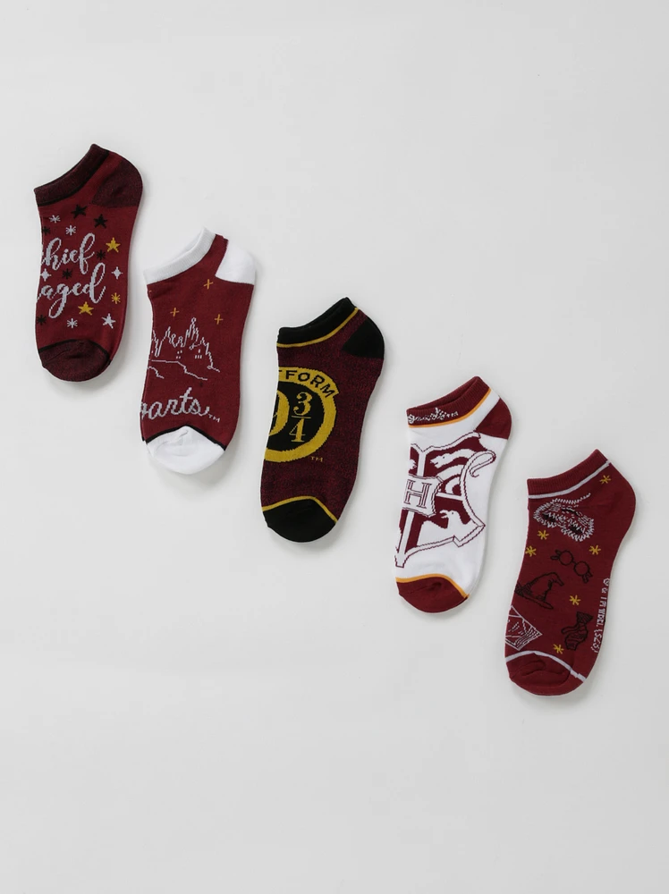 5 Pack Harry Potter No Show Ankle Socks