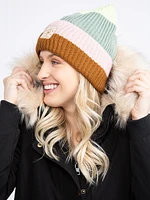 Pastel Stripe Cuff Beanie