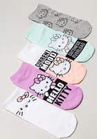 5Pk Hello Kitty Current Mood No Show Socks