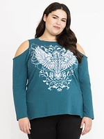 Women's Cross Cold Shoulder Tee