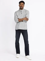 Men's Mock Neck Henley Shirt