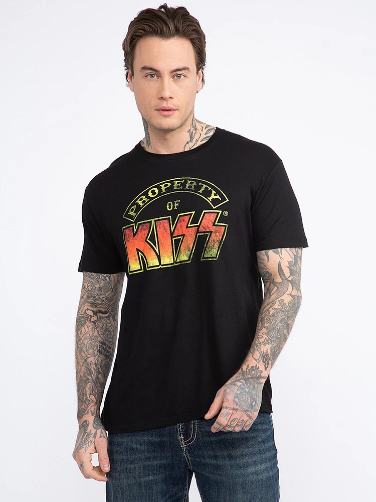 Men's Kiss - Property of Roadshow Tee