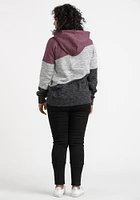 Women's Angled Colour Block Hoodie