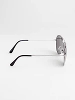 Men's Chrome Frame Sunglasses